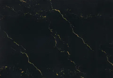 Black stone surface with gold veining.
