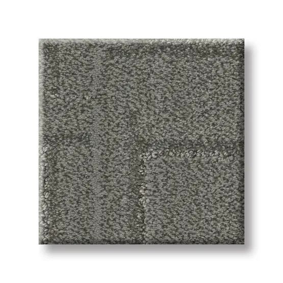 Square, textured gray tile with subtle cross-shaped seams.