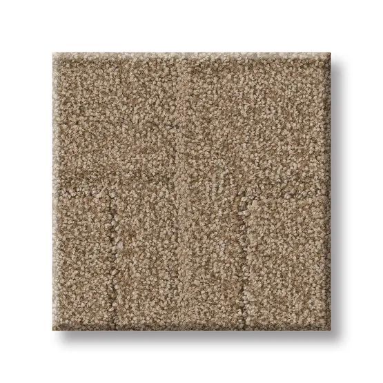 Square carpet tile in a light brown color.