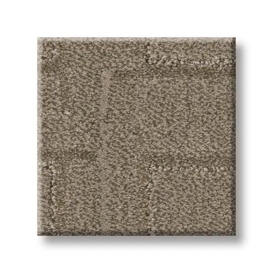 Square carpet tile in a mottled, neutral tan color.
