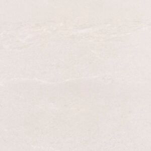 White stone slab with subtle veining.