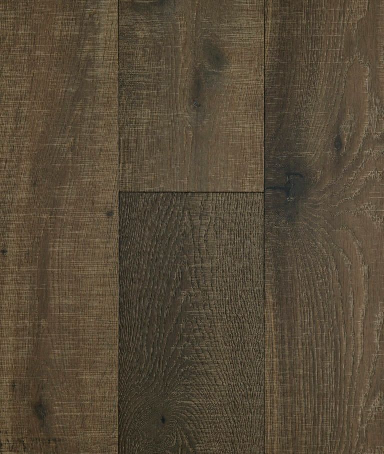 Dark brown hardwood flooring with visible wood grain.