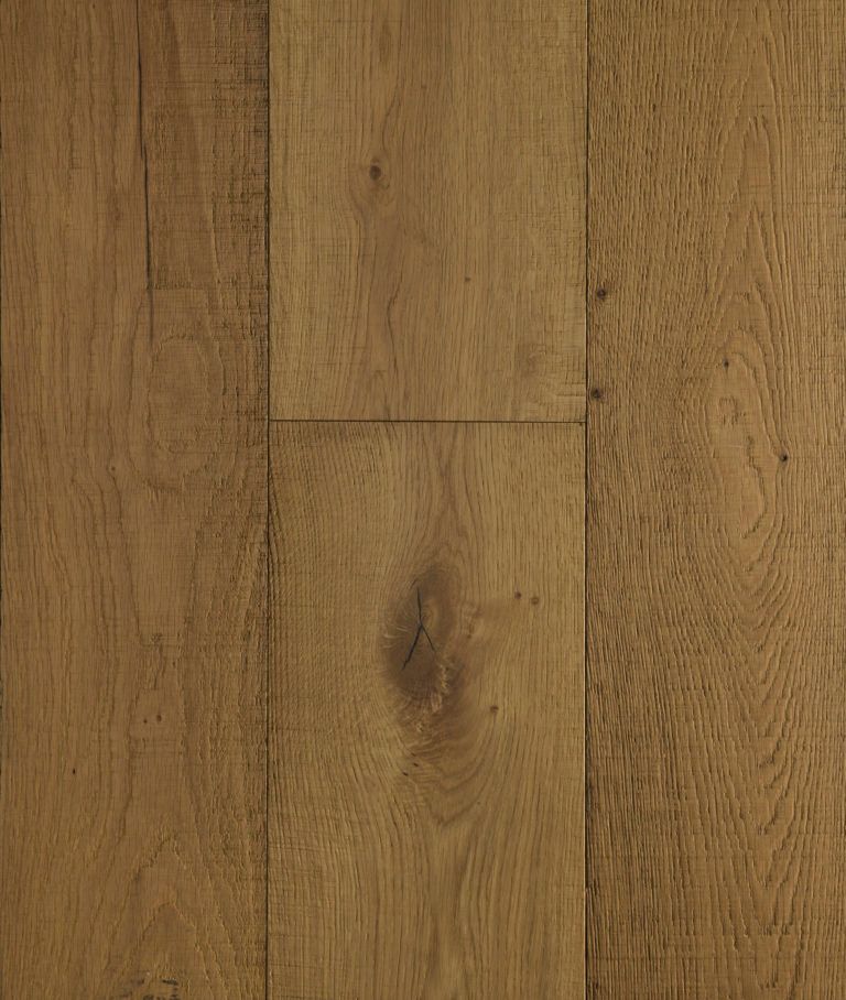 Wooden floorboards, medium brown with wood grain and knot details.