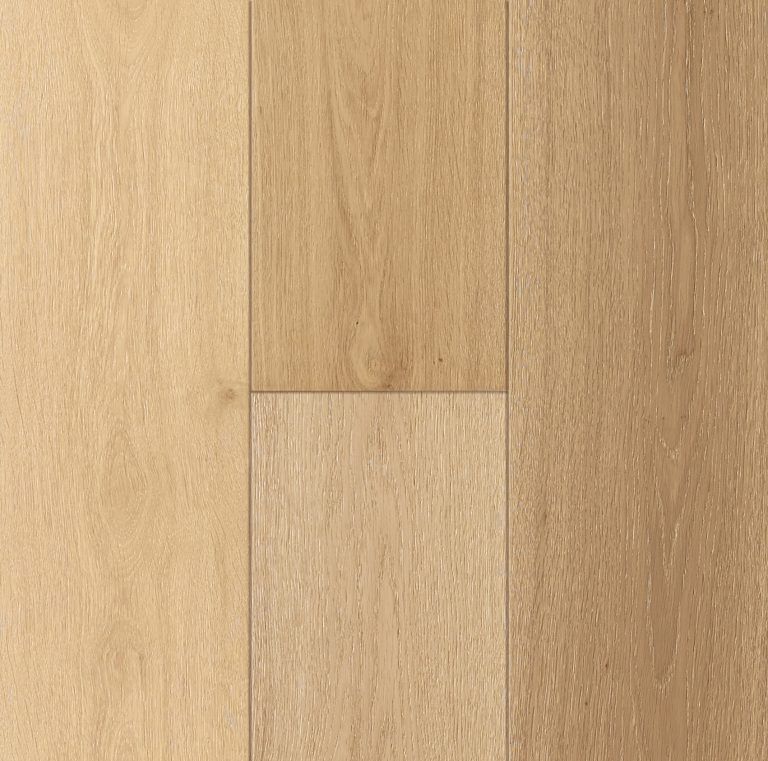 Light blonde wood flooring planks arranged vertically.