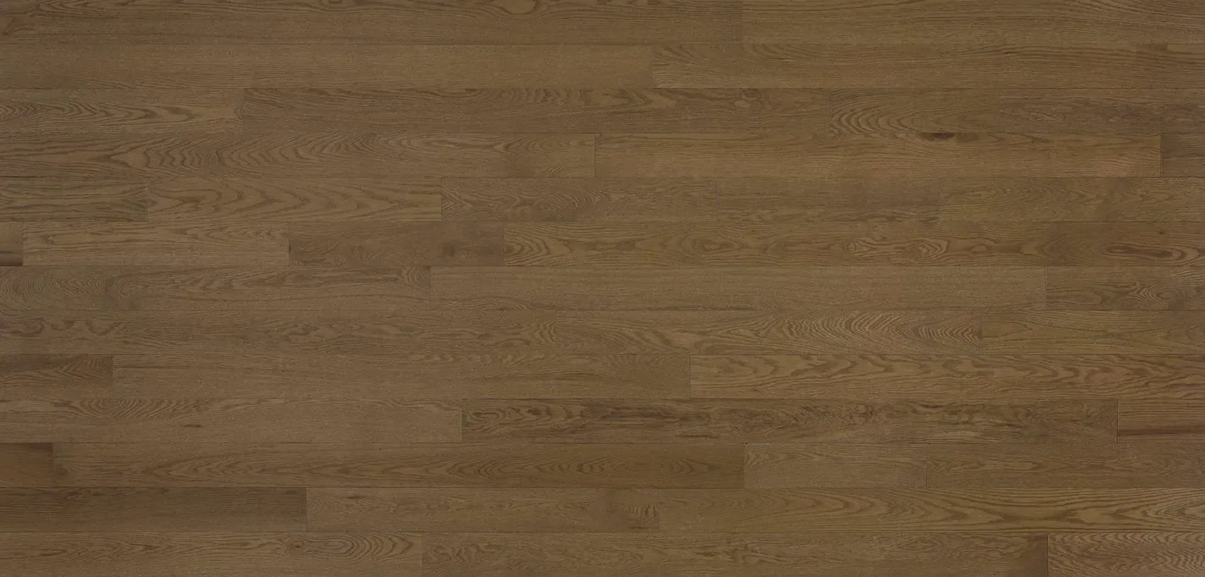 Wooden floor with horizontal planks in shades of brown.