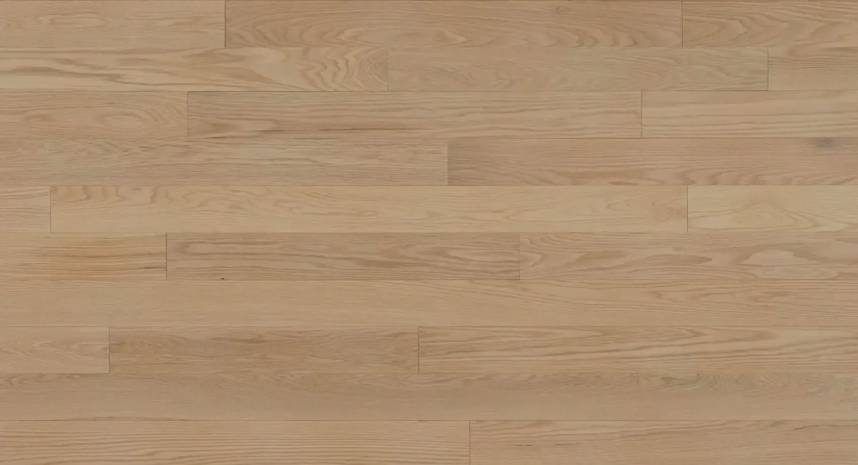 Light beige hardwood floor planks.