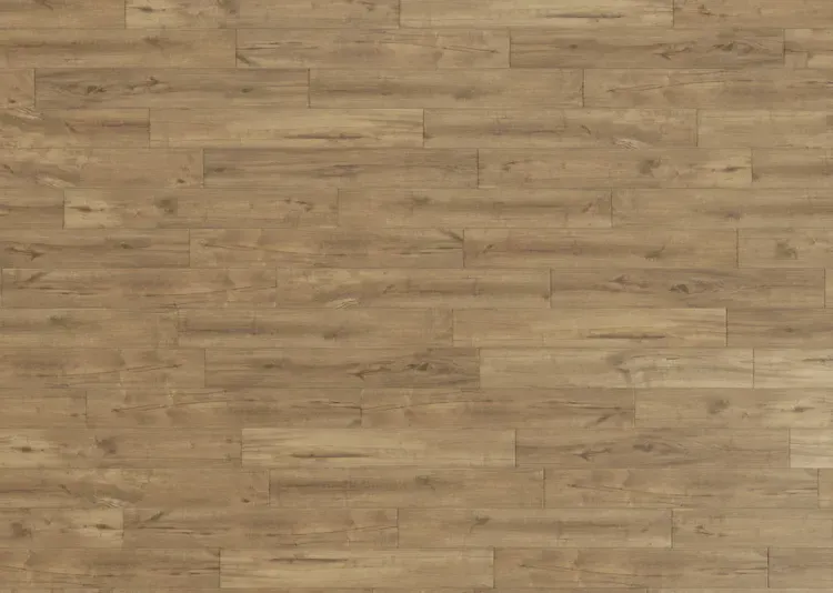 Light brown wood plank flooring.
