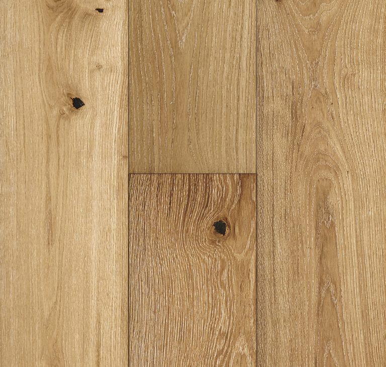 Wooden floorboards in shades of light brown and beige, with visible wood grain and knots.