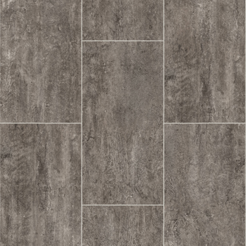 Gray and dark gray tile floor, rectangular and vertical.