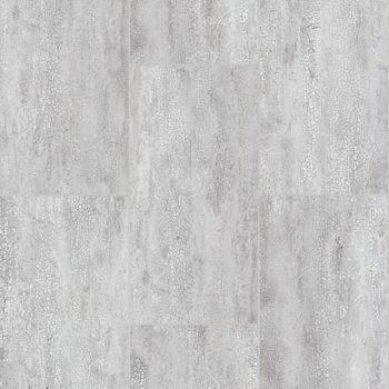 Gray, weathered-looking floor tile with variations in texture and color.