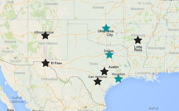 Janitorial service locations in Dallas Houston Oklahoma