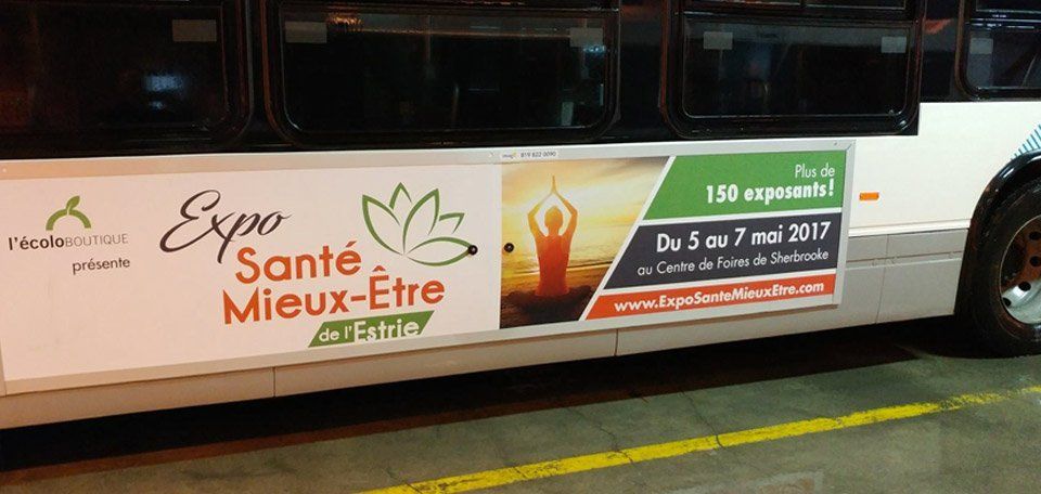 Rémi Lacombe ton graphiste Sherbrooke - Publicité autobus