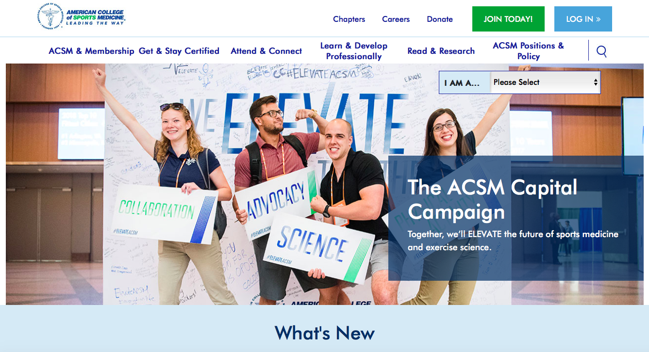 Link to American College of Sports Medicine