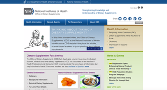 Link to NIH Office of Dietary Supplements