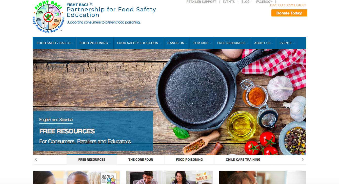 Link to the Partnership for Food Safety Education