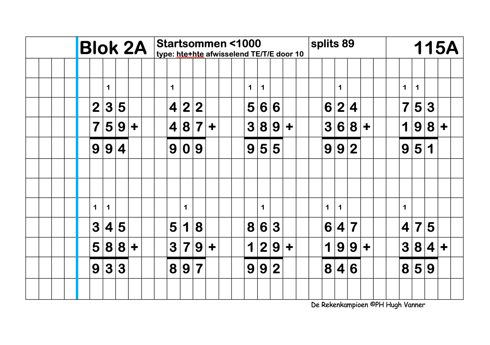 Hoe word ik goed in rekenen? Het antwoord is simpel: gebruik de flitskaarten uit de aanpak van De Rekenkampioen.- PublishingHouseHughVanner.com