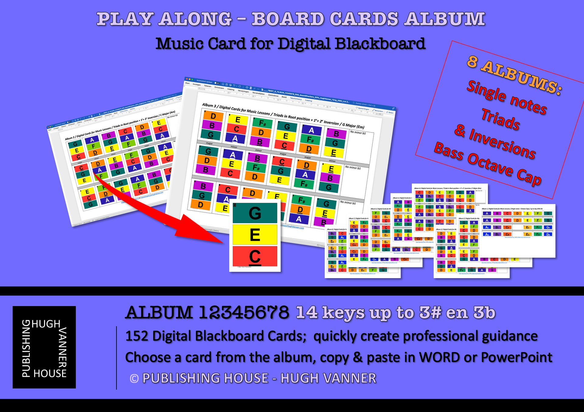 BOOMWHACKER TONE-CARDS - DigiCards for MusicLessons