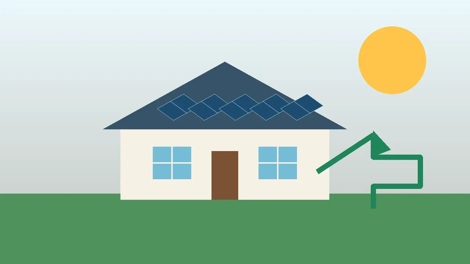 Solar panels on a Kansas home showing how solar panels can increase home value