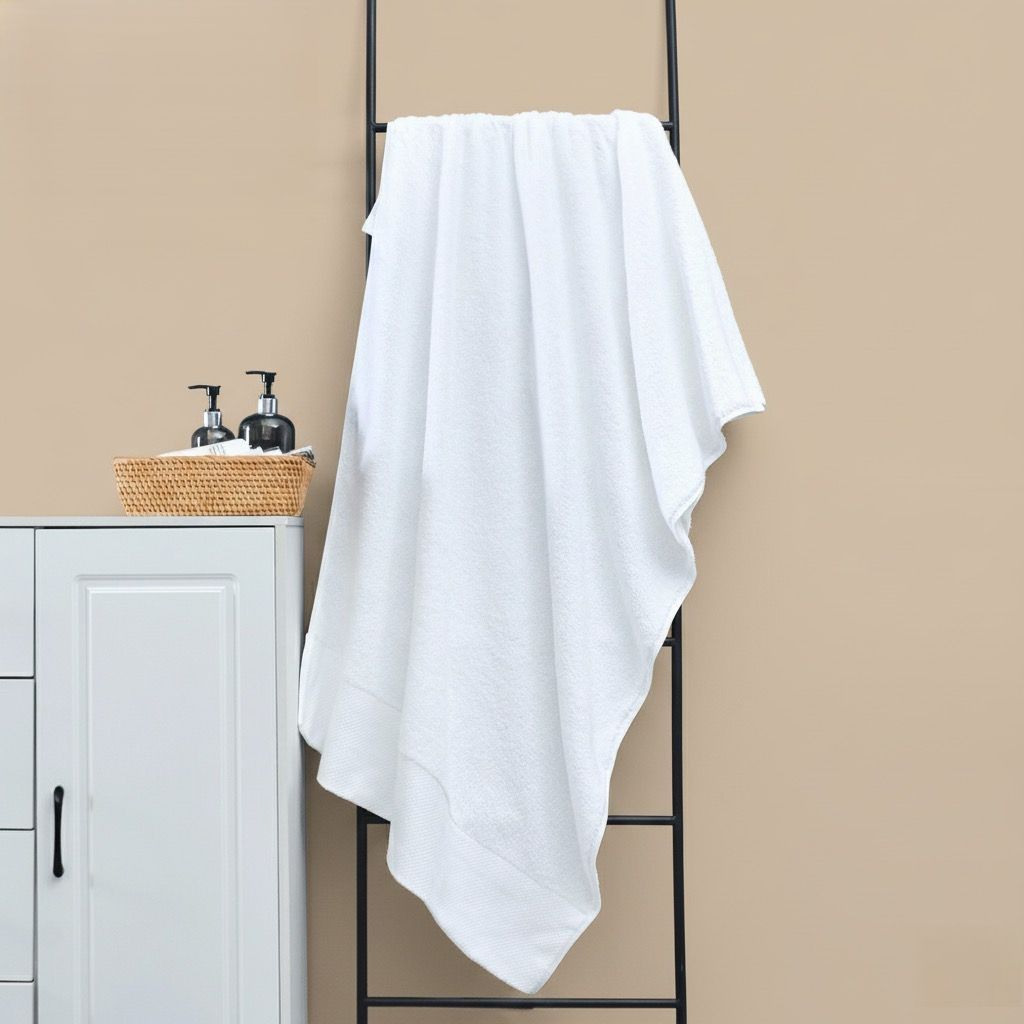 Badlaken met sier (80x160cm)