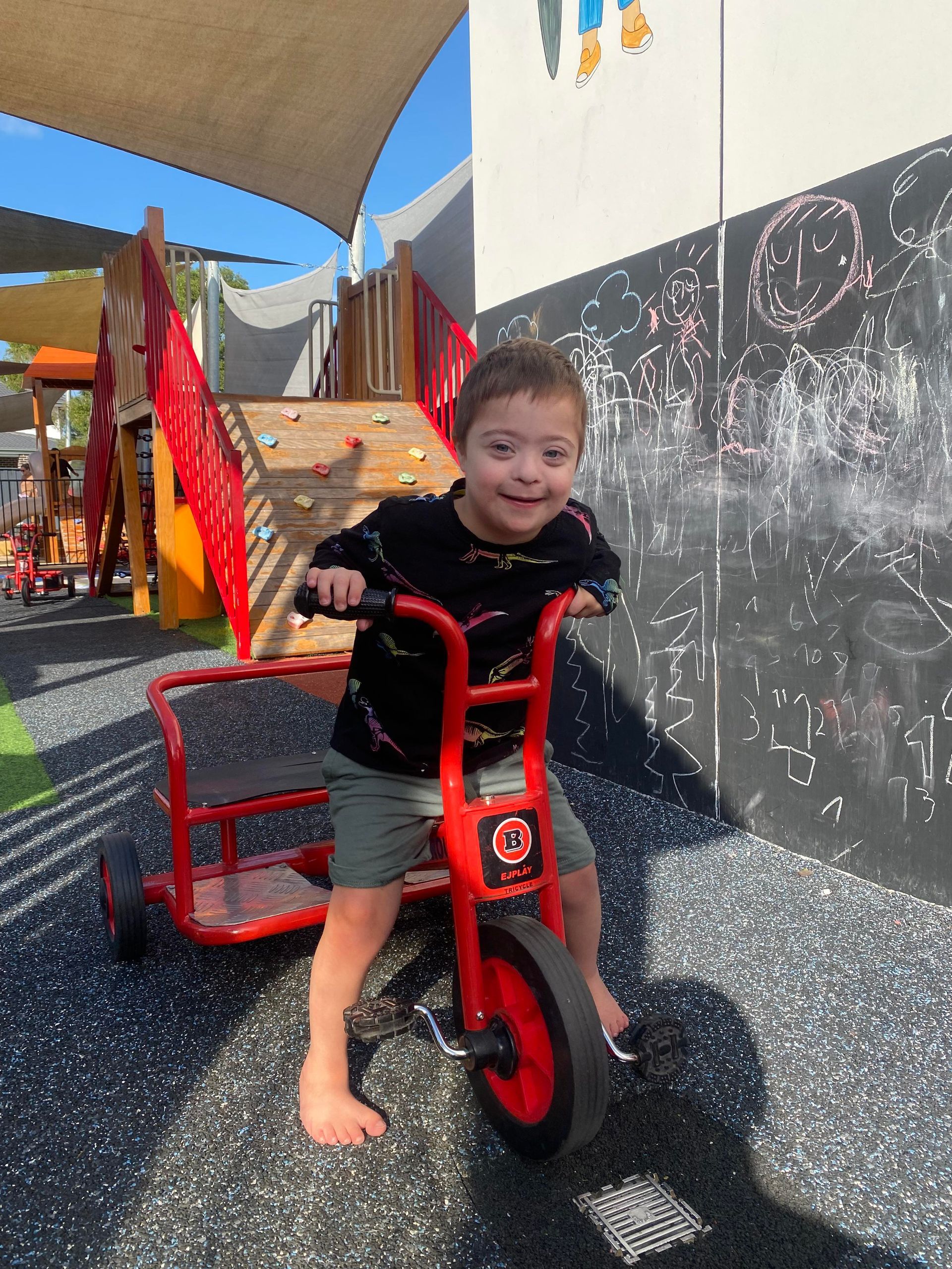 Preschool visit with an NDIS client 