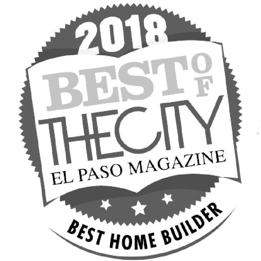 2018 "Best of the City" award badge from El Paso Magazine for "Best Home Builder".