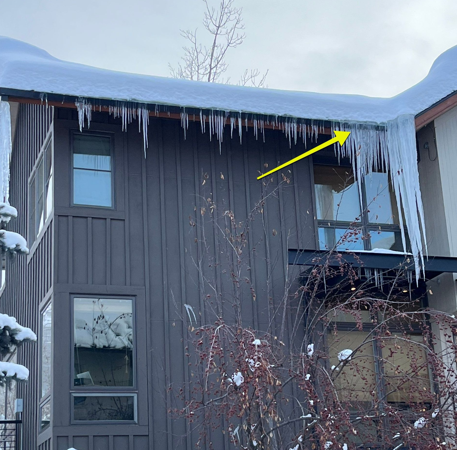 Icicle removal is essential to protect people as well as decks, balconies, vehicles, and property below. 
