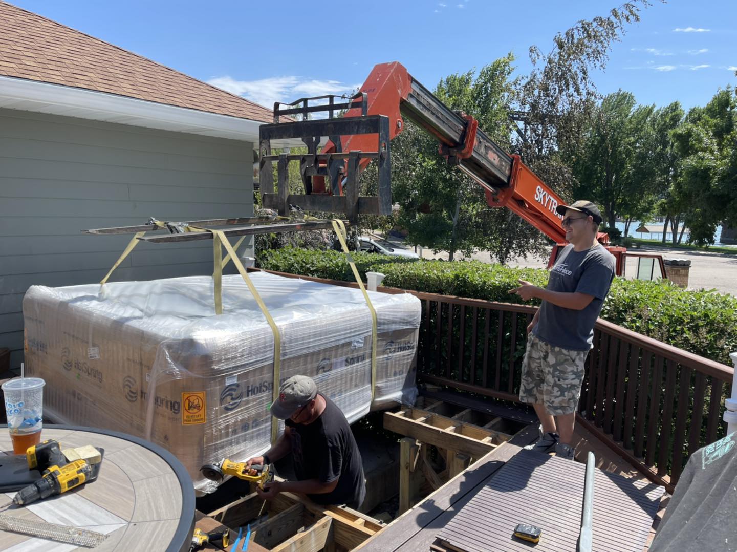 hot tub installation