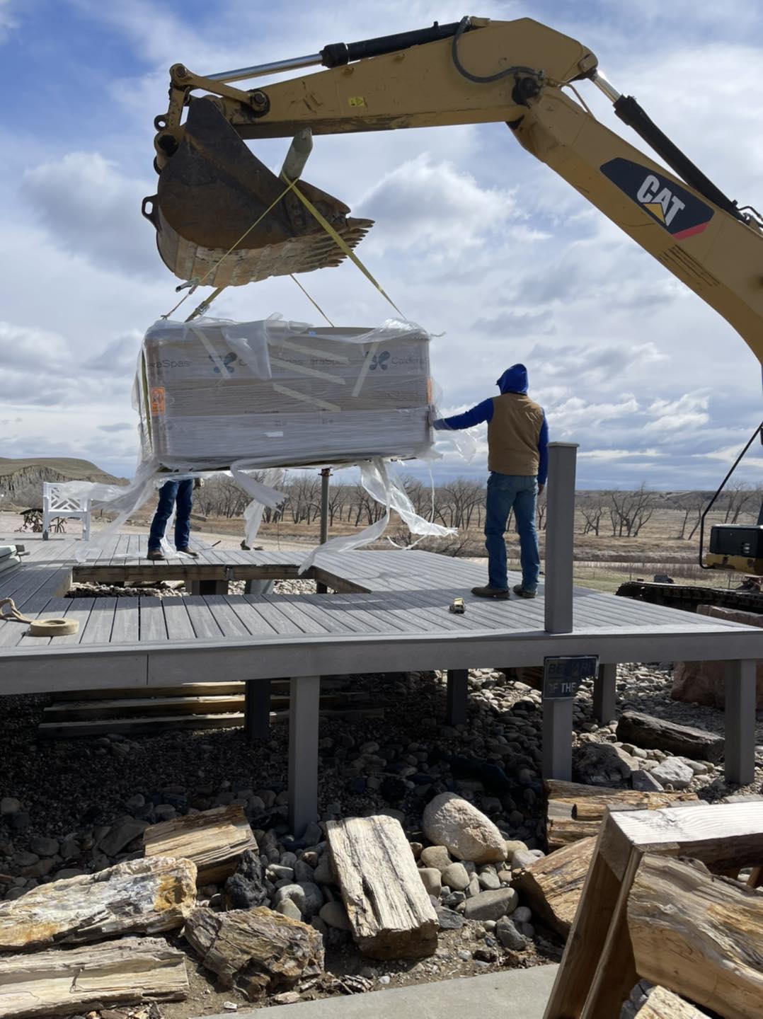 hot tub installation 2