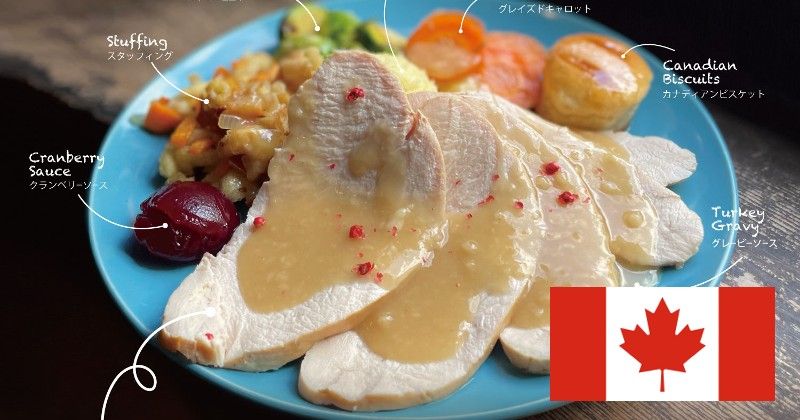 Canadian Thanksgiving Dinner Plate