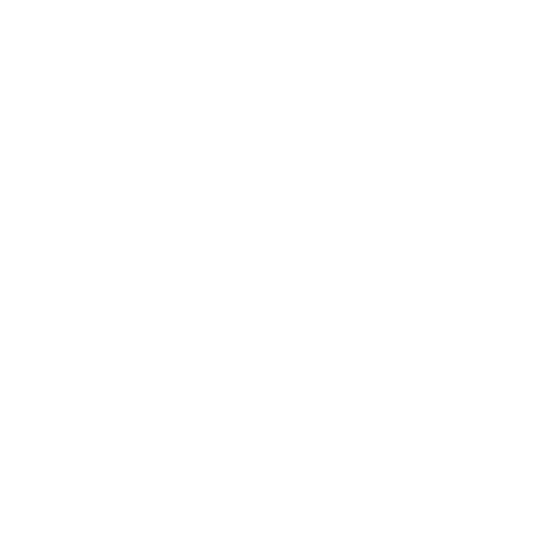 Logo for Blue Sky Custom Living: house inside a hand in a blue circle, text 