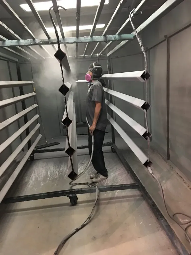 Man Powder Coating Metals — San Diego, CA — Barrio Logan Powder Coating and Sandblasting
