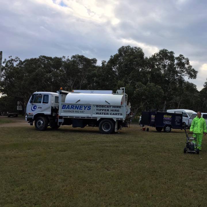 Water Truck On The Field — Water Cartage in Morisset, NSW