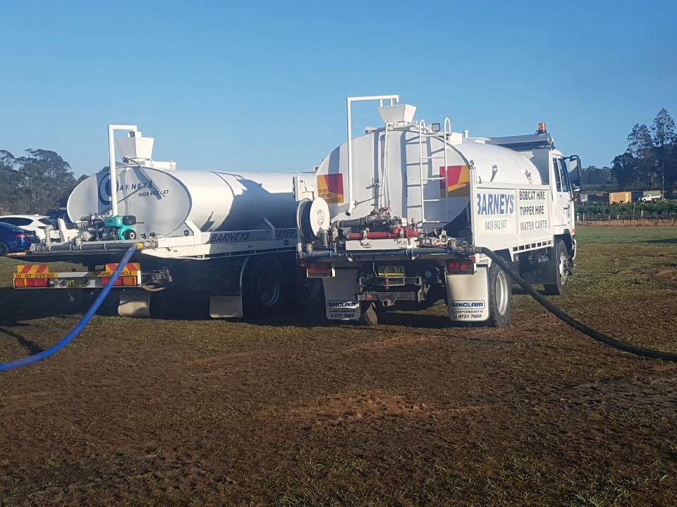 Water Trucks Delivering Water — Water Cartage in Morisset, NSW