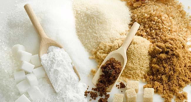 There are many different types of sugar on the table.