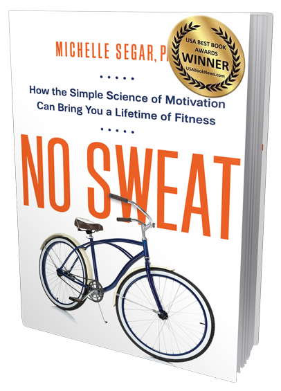 A book titled no sweat by michelle segar