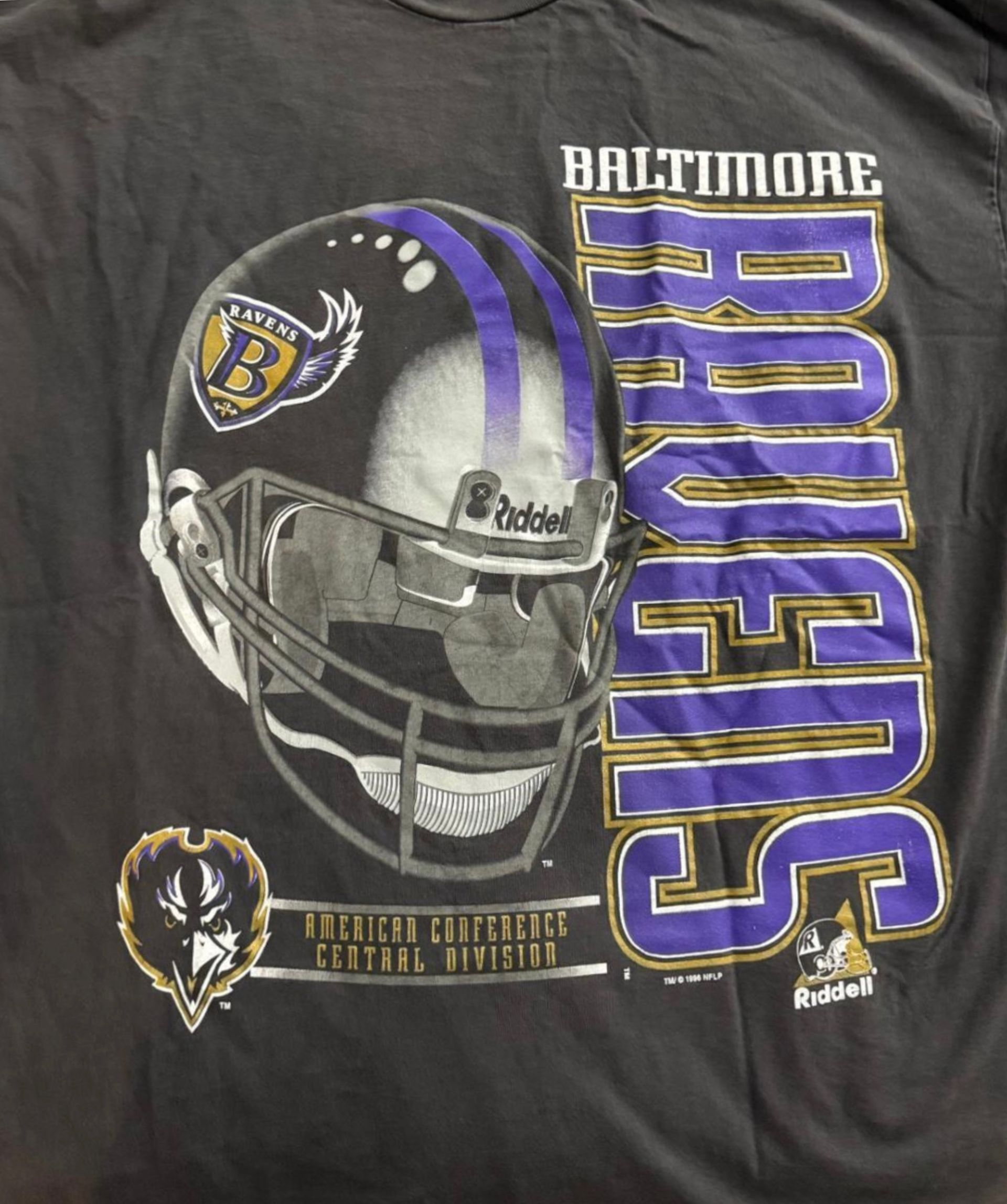 Vintage 1996 Baltimore Ravens Big Helmet T-Shirt