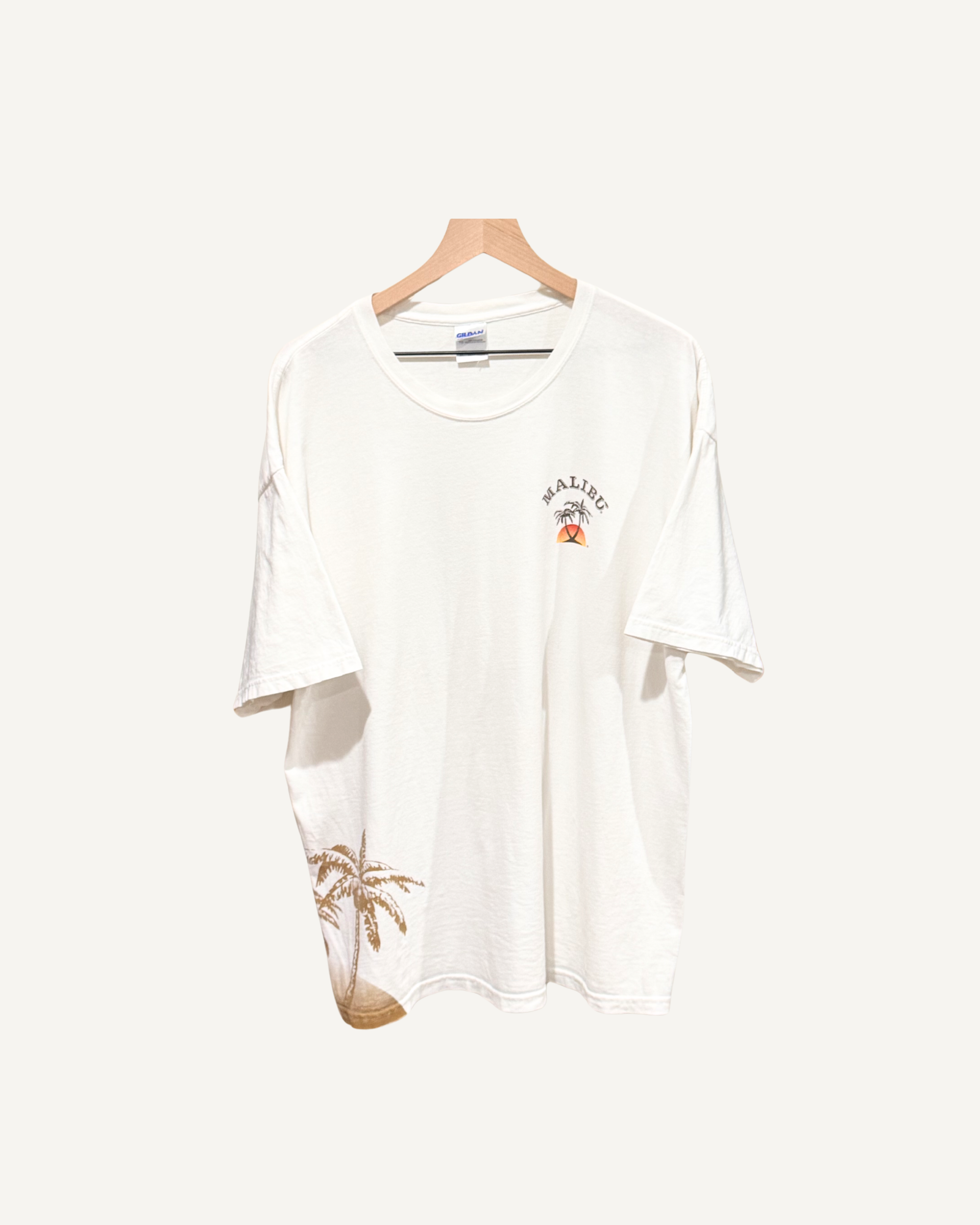 Vintage Malibu Rum Palm Trees Graphic T-shirt