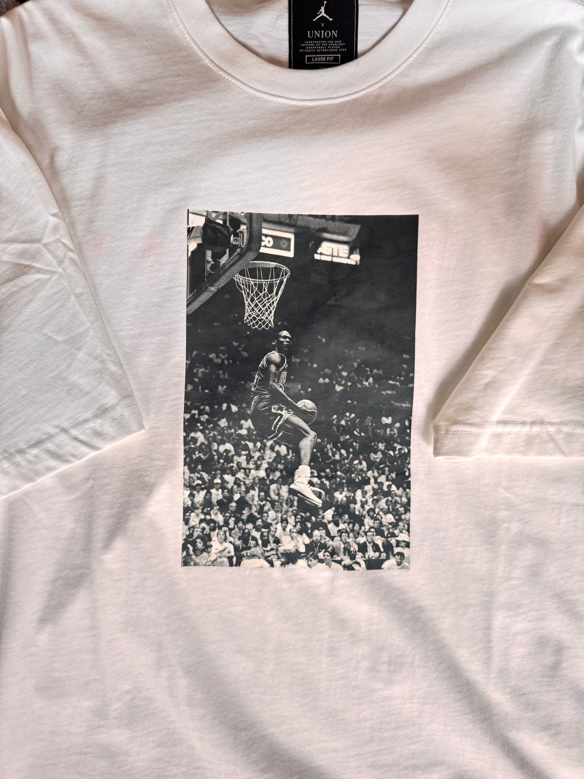 White Jordan x Union Reverse Dunk T-Shirt