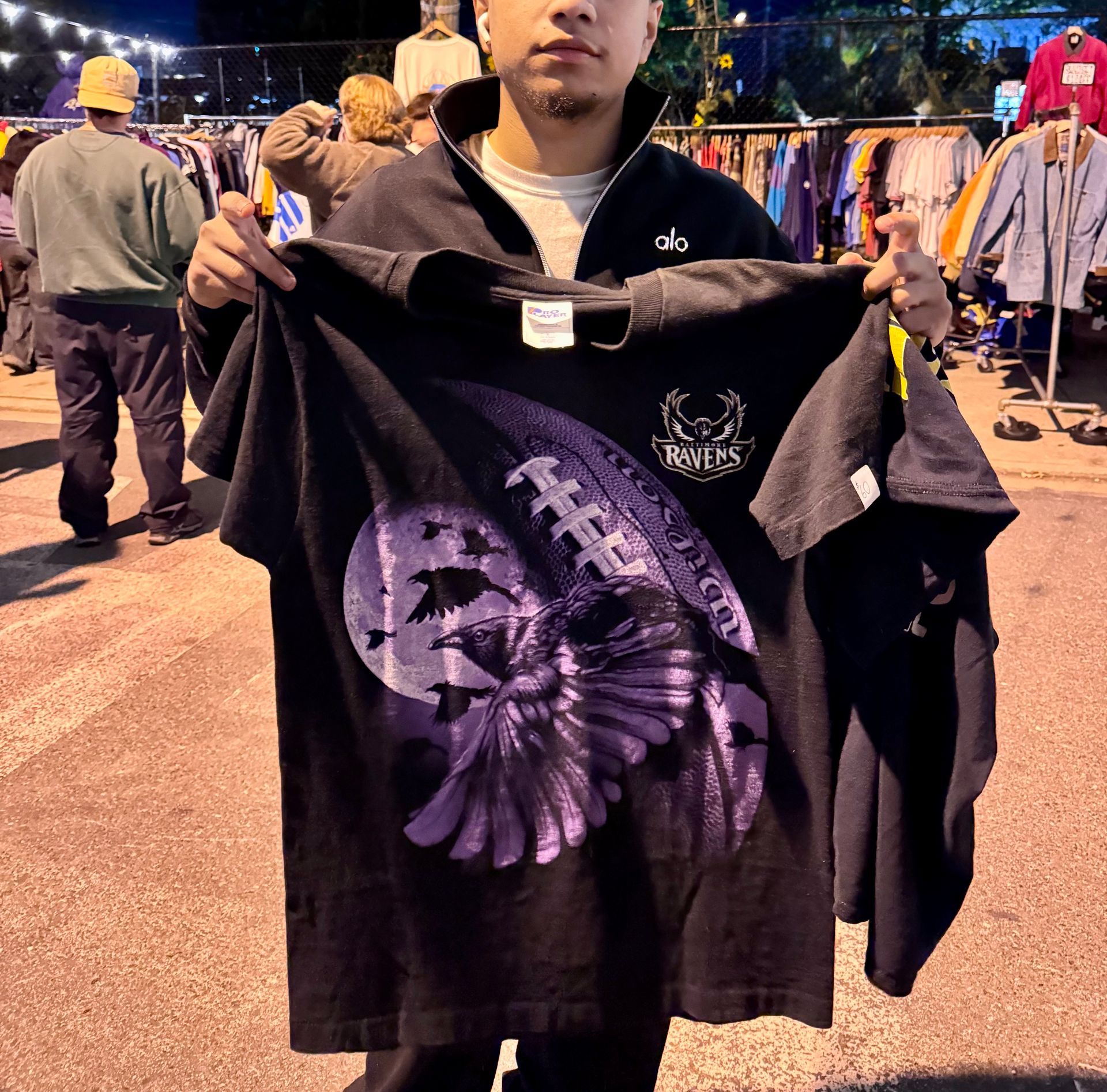 Vintage Baltimore Ravens Pro Players 'Moonlight Flock' T-Shirt