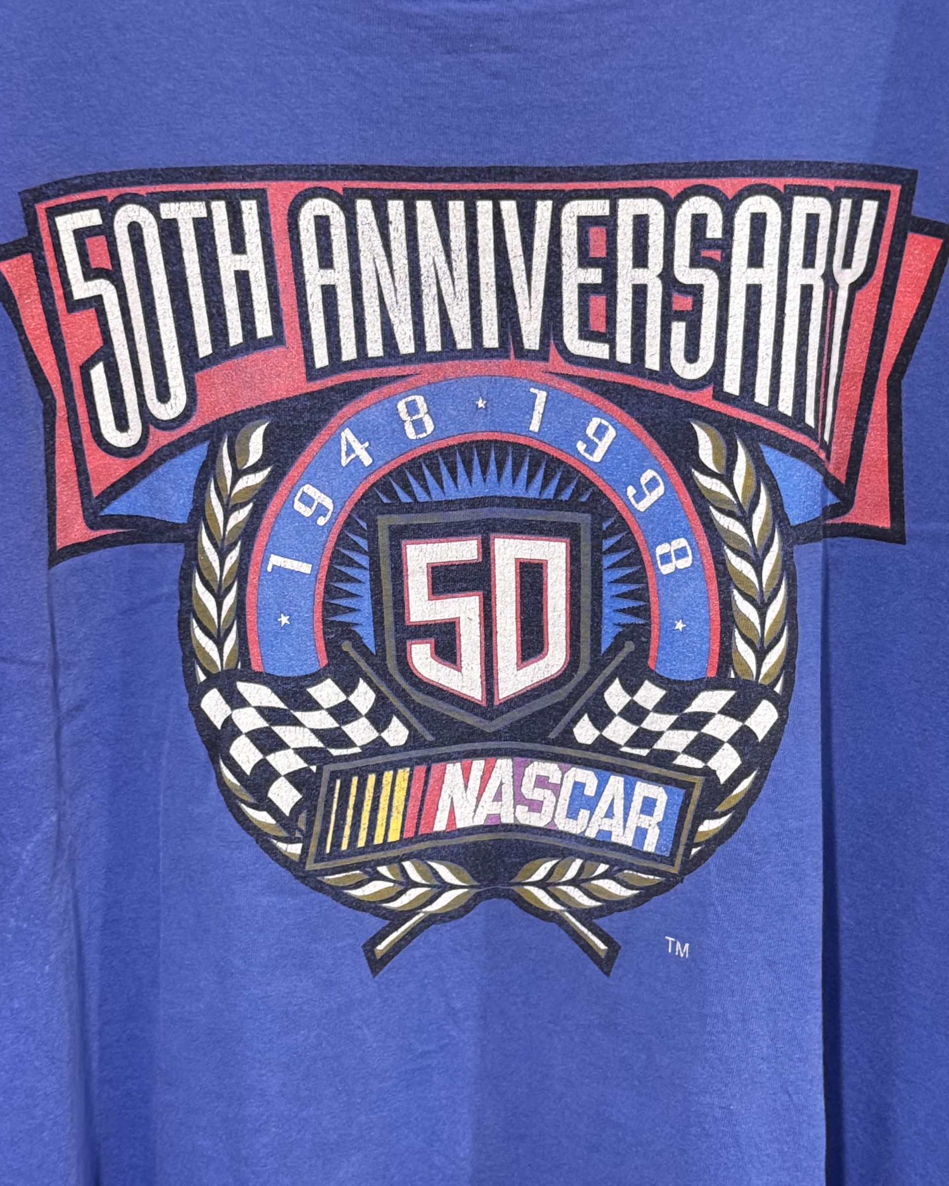 Vintage 1998 NASCAR 50th Anniversary Graphic T-Shirt