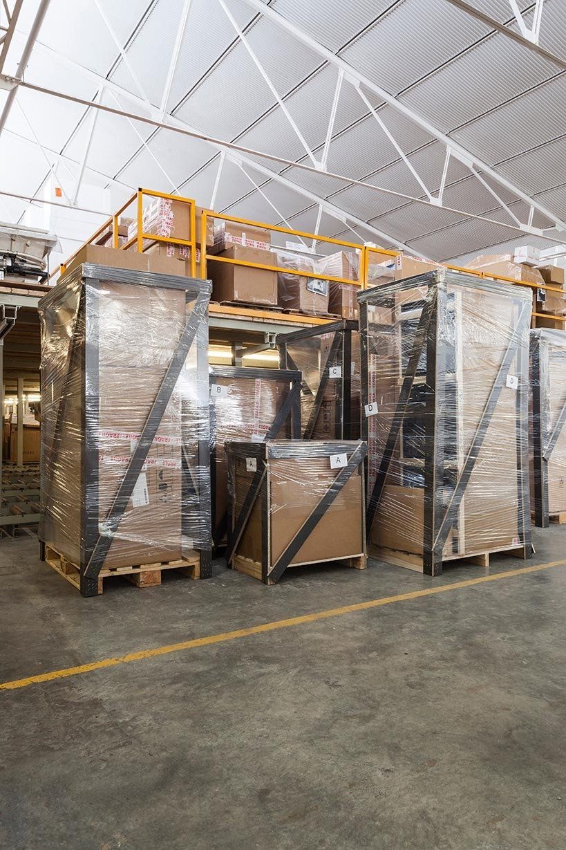 custom made packing shed - inside a storage warehouse