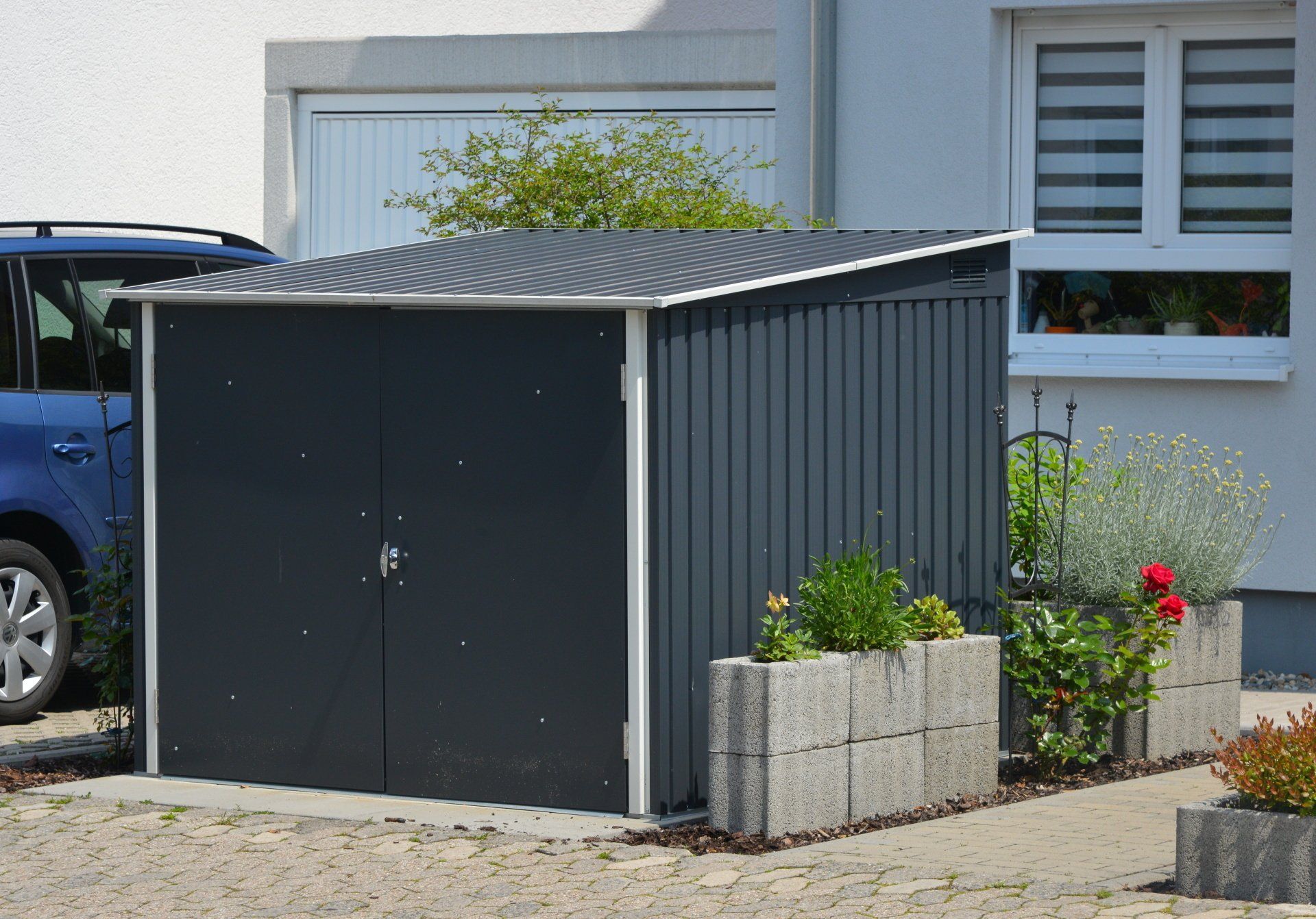 custom made Australian steel sheds - small storasge shed for bicycles