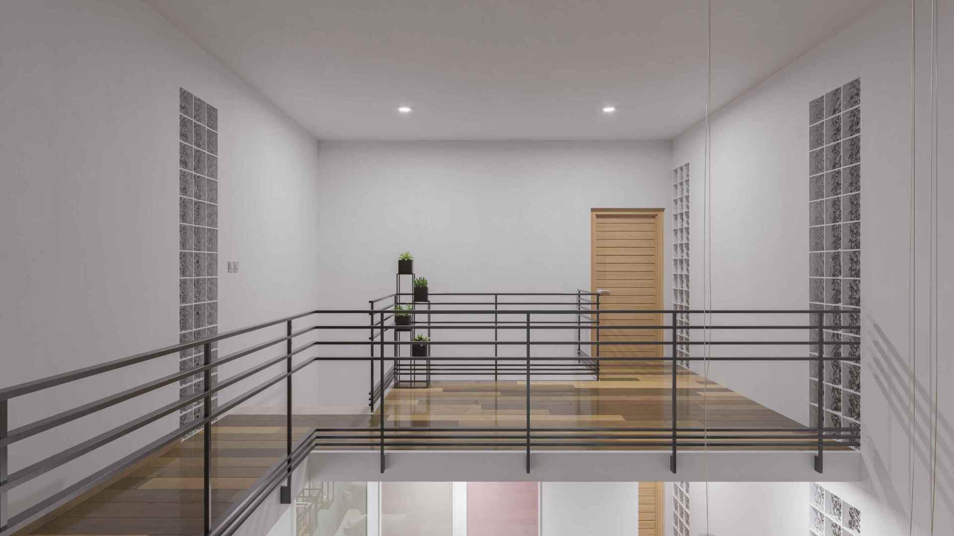 Mezzanine floor - delivered to your design for any building - inside a brick building.