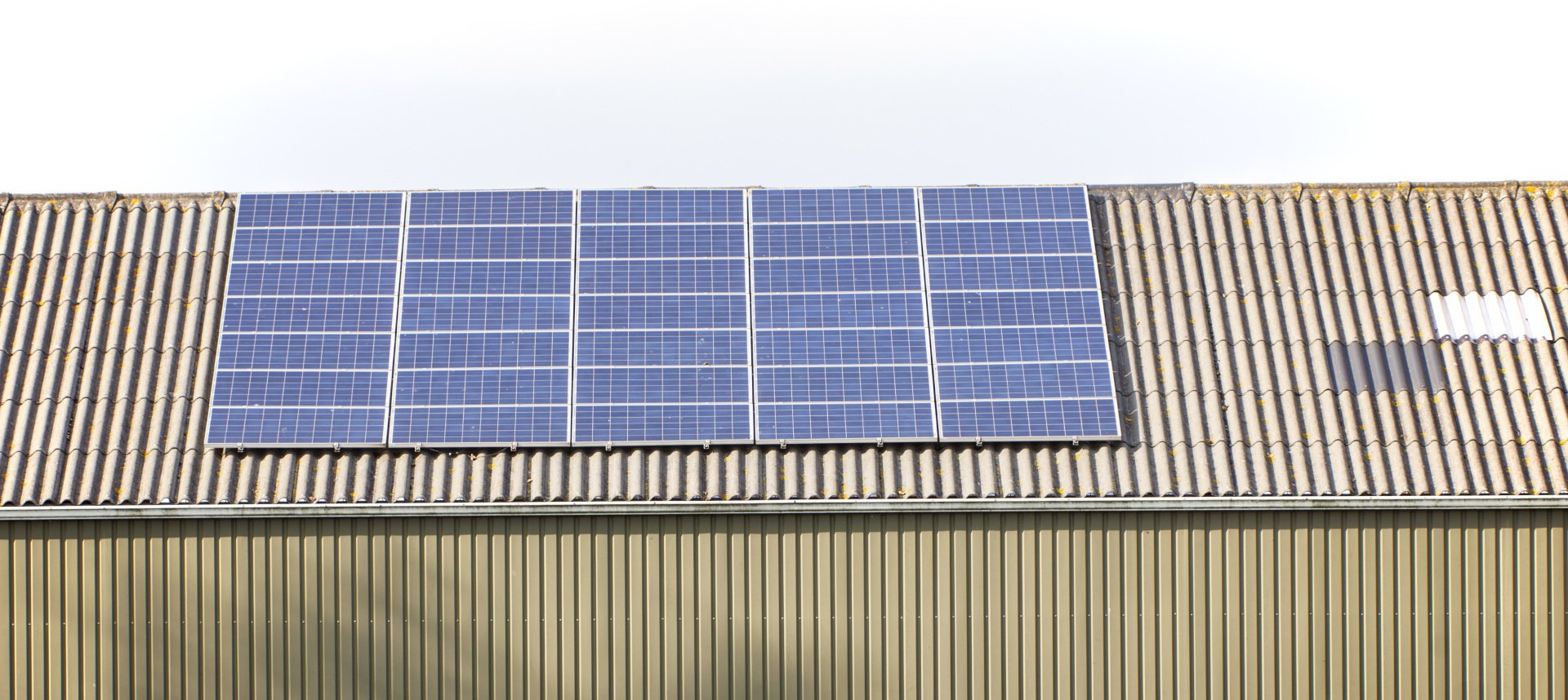 solar panels on roof - Custom farm & rural sheds