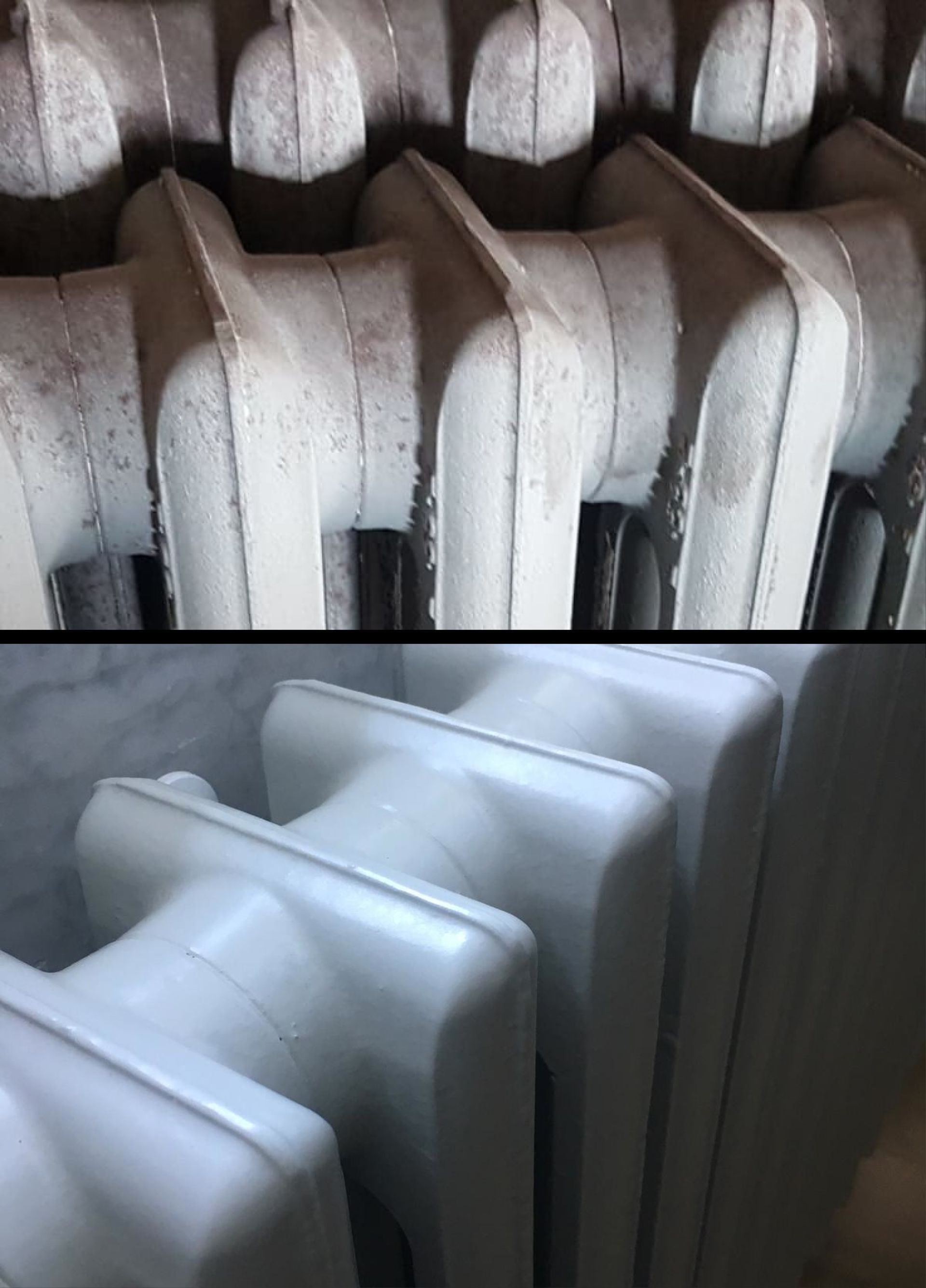 sabbiatura e verniciatura termosifoni