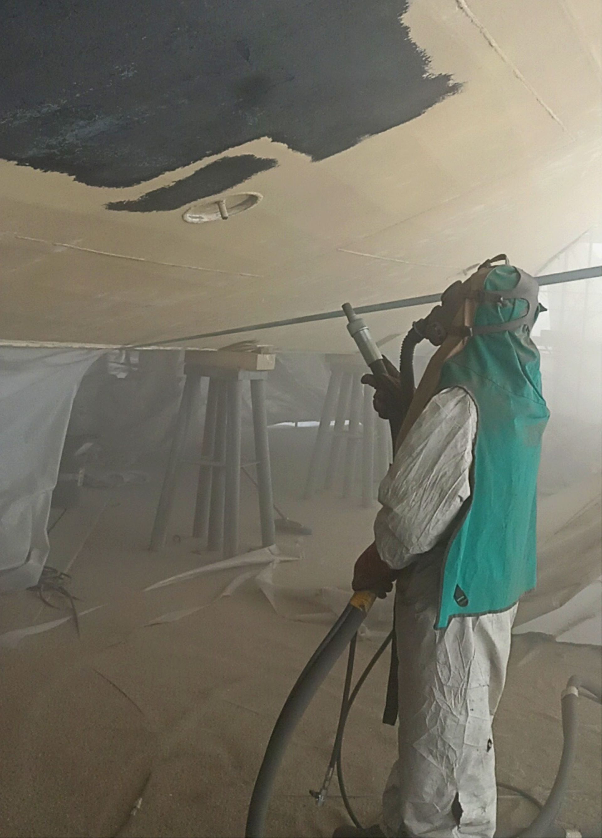 sabbiatura e verniciatura scafo