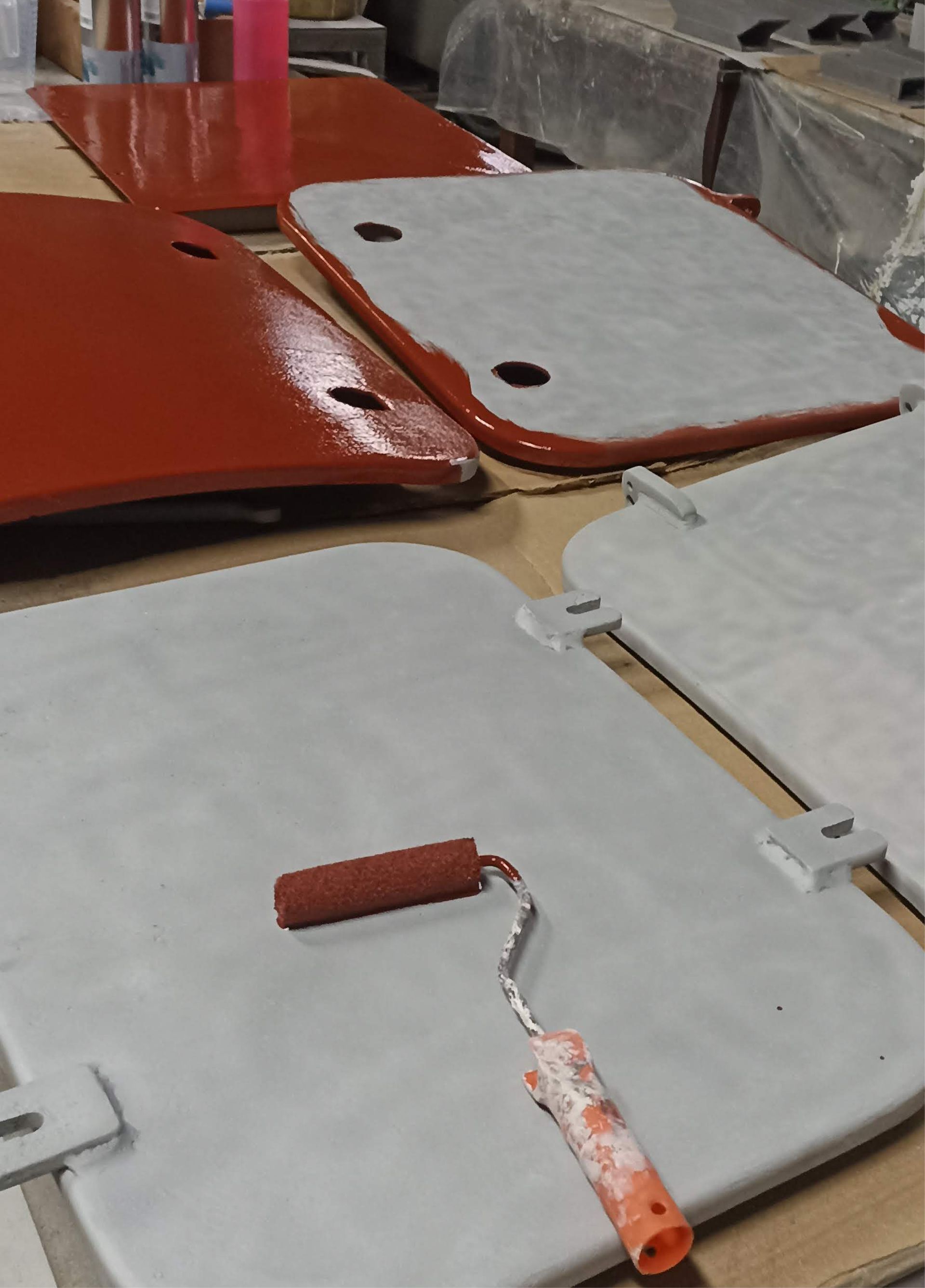 verniciatura componenti barca