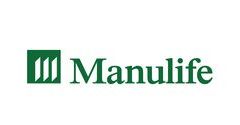 The manulife logo is green and white on a white background.