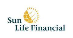 The sun life financial logo is shown on a white background.