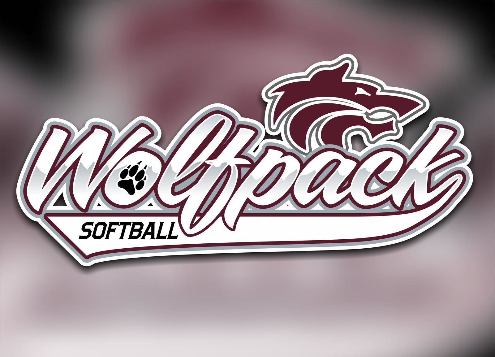 Softball Car Decal